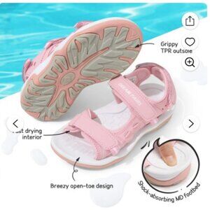 NEW! Dream Pairs Girls Light Pink Sandals - Size 12 Girls